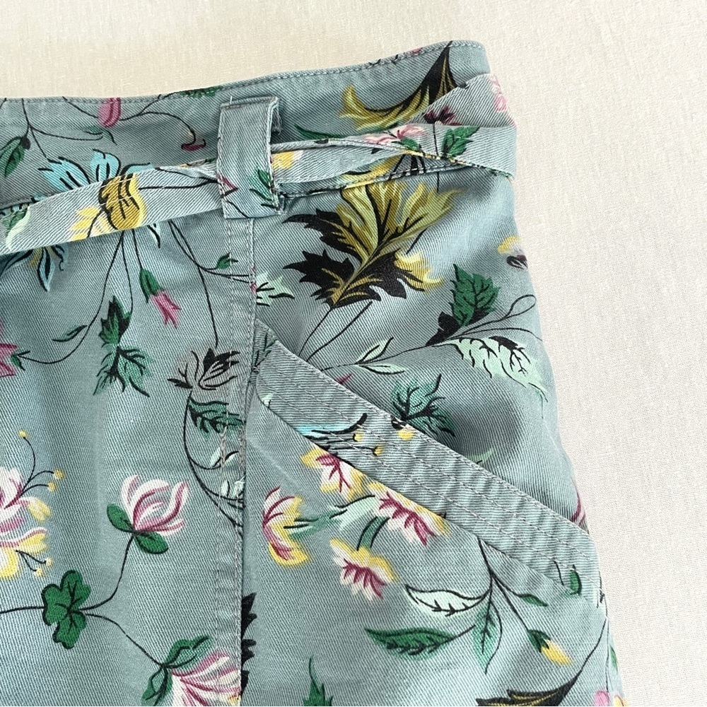 ANTHROPOLOGIE Victoria Floral Cargo Pants with Removable Belt - Picture 9 of 16